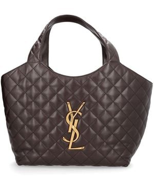 Saint Laurent Medium "Icare" Bag - Brown