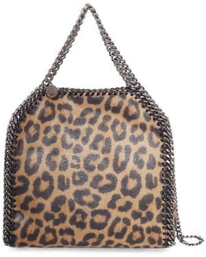 Stella McCartney Borsa Tote "Mini Falabella" Motivo Leopardo - Multicolor