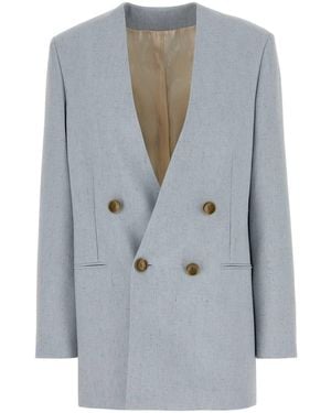 Alberta Ferretti Melange Light- Jersey Blazer - Blue