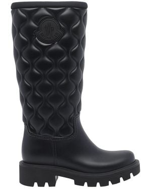 Moncler Kickstream High Rain Boots - Black