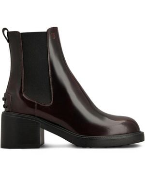 Tod's Leather Chelsea Boots - Black