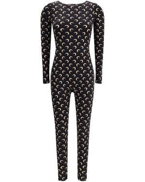 Marine Serre Jumpsuits - Black