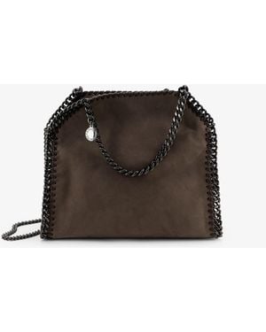 Stella McCartney Falabella Mini Velvet Crossbody Bag - Brown