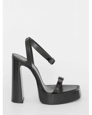 Saint Laurent Platz Platform Sandals - White