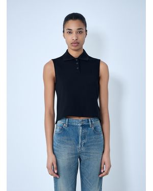 Saint Laurent Cassandre Polo Shirt - Blue