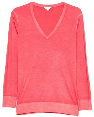 Malo Cashmere V Neck - Pink