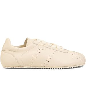 Ami Paris Leather Sneakers - Natural