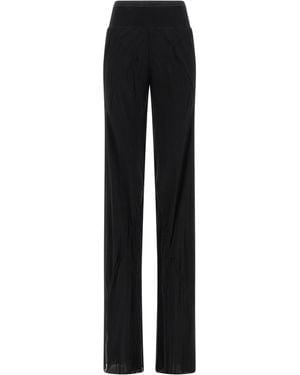 Rick Owens Silk Flared Pants - Black