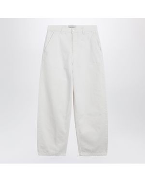 Ami Paris Cream Denim Pants - White