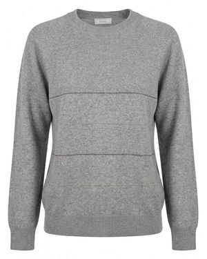 Peserico Round Neck Sweater - Gray