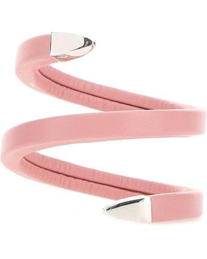 Bottega Veneta Nappa Leather Bracelet - Pink