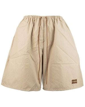 Miu Miu Clothing Shorts - Natural
