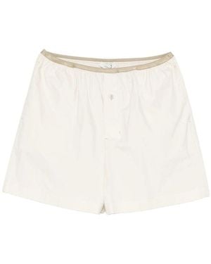 Lemaire Neutrals Shorts - White
