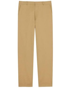 Saint Laurent Cotton Gabardine Chino Pants - Natural