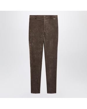 Gucci Stretch Velvet Leggings - Brown
