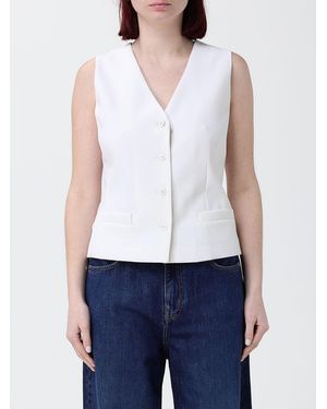 Max Mara Single-Breasted Vest - White