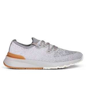 Brunello Cucinelli Chiné Knit Runners - White