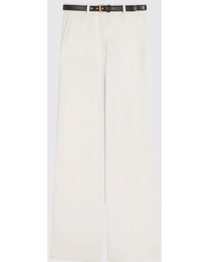 Max Mara Pants Cream - White