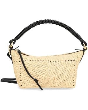 Loewe Paula's Ibiza Cala Mini Raffia Bag - Metallic