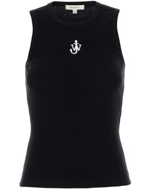 JW Anderson Jw Anderson Cotton Tank Top - Black