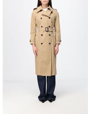 Gucci Double-Breasted Cotton Gabardine Trench Coat With Belt - Natural