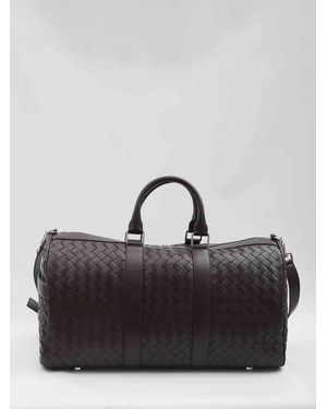 Bottega Veneta Intrecciato Travel Bag - Black