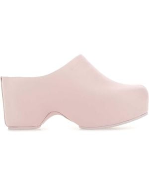Givenchy Pastel Leather G Clog Mules - Pink