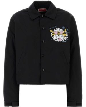 KENZO Black Cotton Blend Jacket