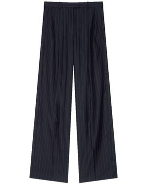 Givenchy Wool Double-Pleat Pants - Blue