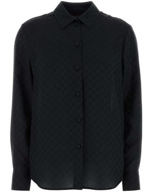 Gucci Crepe Shirt - Black
