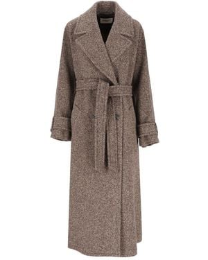 Weekend by Maxmara 'Tema' Long Coat - Brown