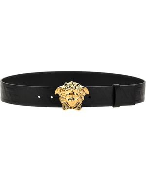 Versace 'La Medusa' Belt - Black