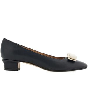 Ferragamo Slip On Pumps - Black
