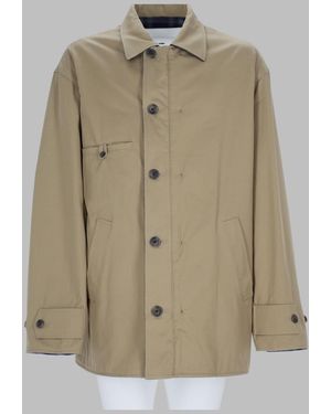Maison Margiela Sports Jacket With Classic Collar And Button-Down Front - Green