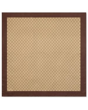 Gucci Printed Silk Twill Scarf - Natural