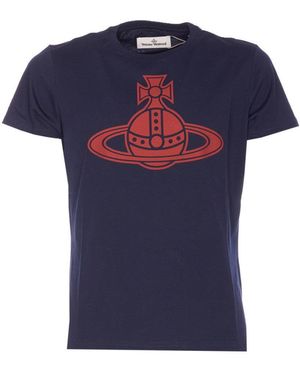 Vivienne Westwood Paris Orb Peru' T-Shirt - Blue