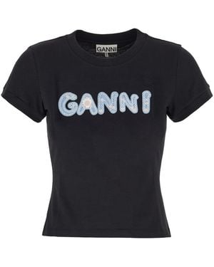 Ganni Clothing T-Shirt - Black