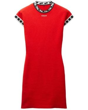 Versace Mini Dress Cotton - Red