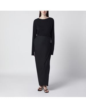Our Legacy Twisted Jersey Dress - Black