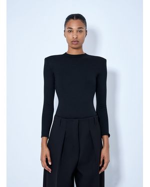 Jil Sander Wool Bodysuit With Long Sleeves - Blue