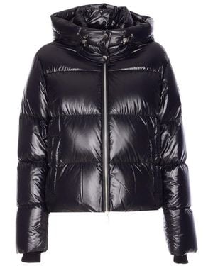 ダウンジャケット・コート MOOSE KNUCKLES Women Bubble Jackets M34LP226292 Black Moose Knuckles Debbie Down Bomber Coat | Saks Fifth Avenue