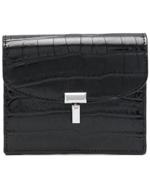TOTEME Poporta Cards With "T" Lock - Black