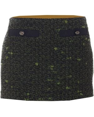Gucci Tweed Mini Skirt - Black
