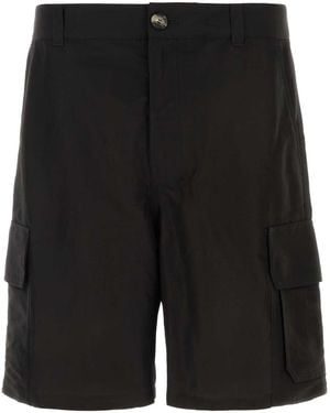 Loewe Paula's Ibiza Canvas Paula S Ibiza Bermuda Shorts - Black