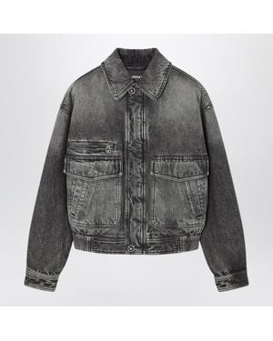 Versace Denim Blouson Jacket - Gray