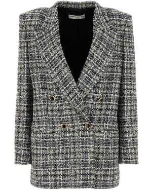 Alessandra Rich Jackets And Vests - Black