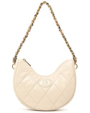Burberry 'Horseshoe' Leather Bag - White