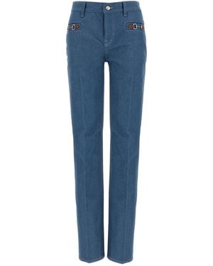 Gucci Straight Mid Rise Jeans - Blue