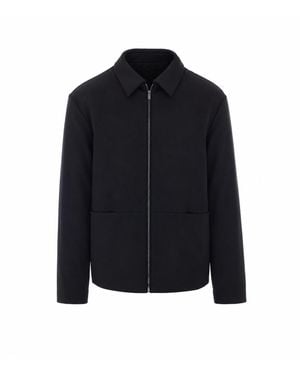 Gucci Gg Reversible Wool And Nylon Zip Jacket - Blue