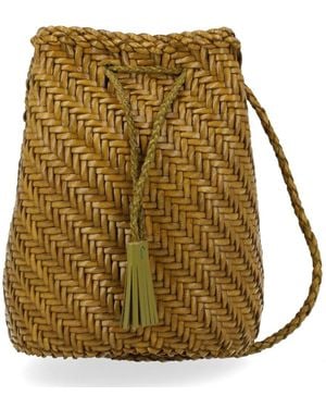 Dragon Diffusion Leather Clutch - Natural